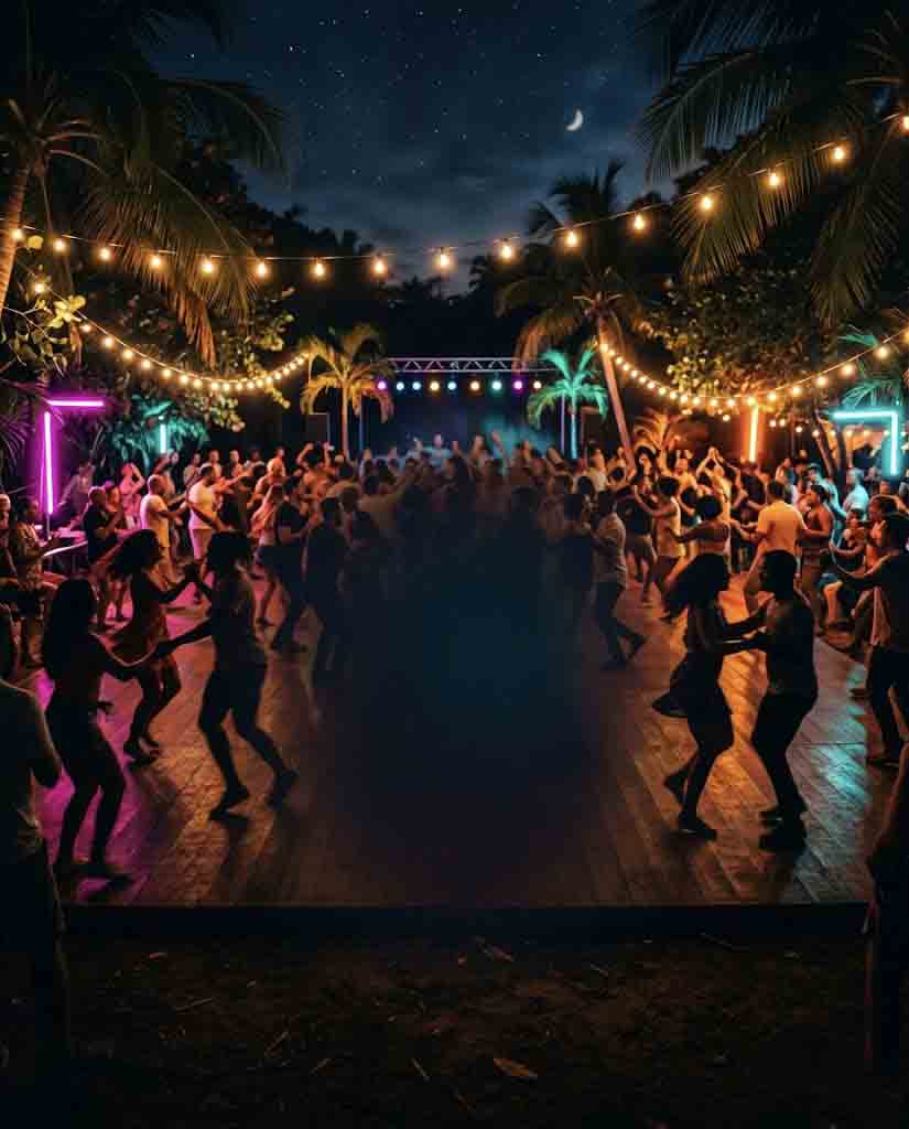 Locandina dell'evento di animazione Solaire Dance, in programma il 6 giugno alle 21:30 al Parco Urbano di Capoterra.