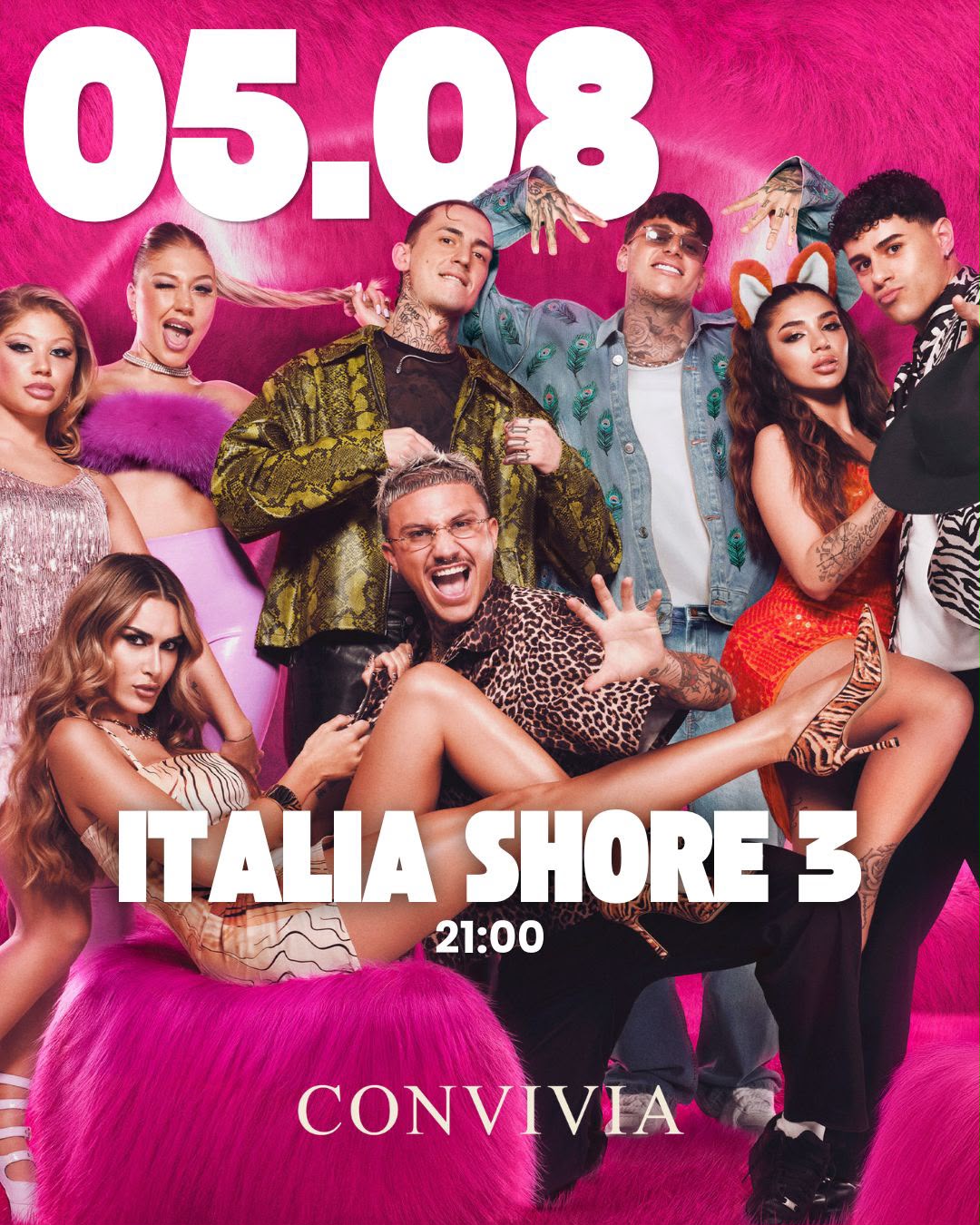 Locandina visione in diretta Italia Shore 3 Convivia Capoterra 5 Agosto