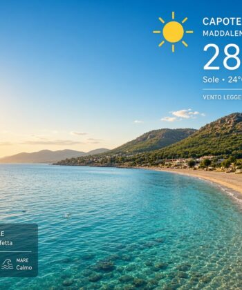 Previsioni meteo Capoterra 21 agosto 2026 sole e mare calmo