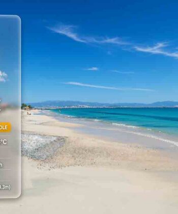 Previsioni meteo Capoterra martedì 1 settembre 2026: cielo sereno con velature, massima 36 gradi, minima 25 gradi, venti da sud-est e mare poco mosso.