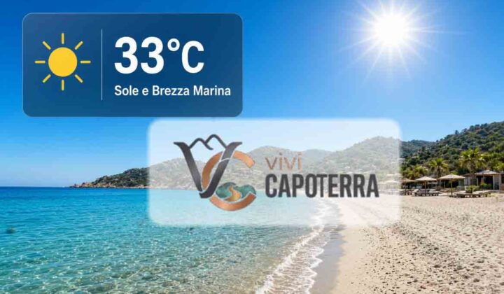 Previsioni meteo Capoterra 23 agosto 2026 sole e caldo 33 gradi