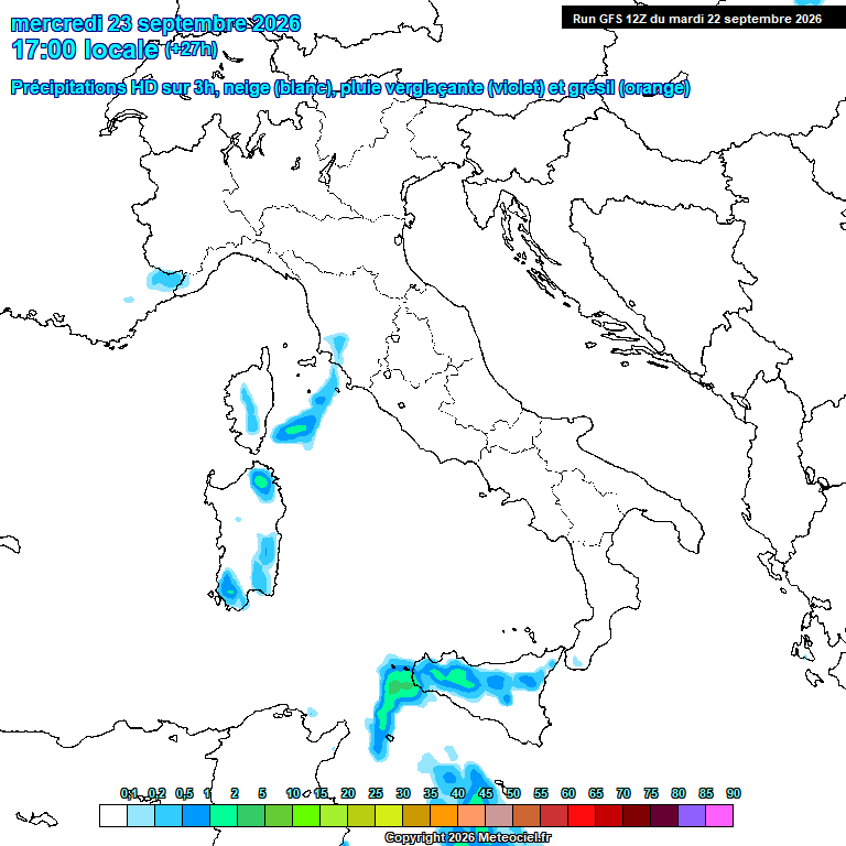 Previsioni Meteo Capoterra 23 settembre 2026 bollettino e tendenza meteo a La Maddalena Spiaggia