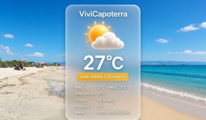 Previsioni Meteo Capoterra 1 ottobre 2026 bollettino e tendenza meteo a La Maddalena Spiaggia
