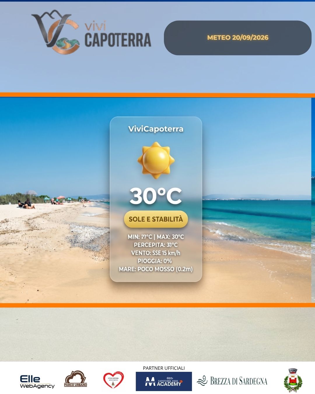 Previsioni Meteo Capoterra 21 settembre 2026 bollettino e tendenza meteo a La Maddalena Spiaggia