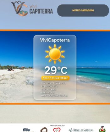 Previsioni Meteo Capoterra 26 settembre 2026 bollettino e tendenza meteo a La Maddalena Spiaggia