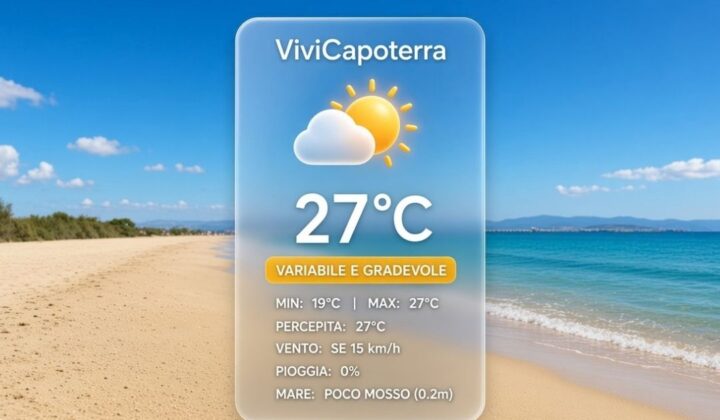 Previsioni Meteo Capoterra 27 settembre 2026 bollettino e tendenza meteo a La Maddalena Spiaggia