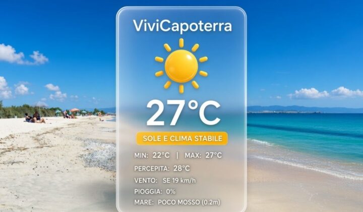 Previsioni Meteo Capoterra 29 settembre 2026 bollettino e tendenza meteo a La Maddalena Spiaggia