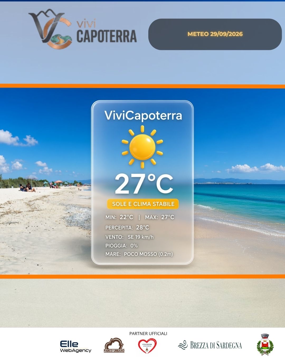 Previsioni Meteo Capoterra 29 settembre 2026 bollettino e tendenza meteo a La Maddalena Spiaggia Previsioni Meteo Capoterra 29 settembre 2026 bollettino e tendenza meteo a La Maddalena Spiaggia
