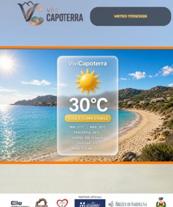 Previsioni Meteo Capoterra 17 settembre 2026 cielo sereno e sole a La Maddalena Spiaggia