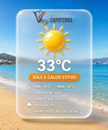 meteo capoterra 4 settembre 2026