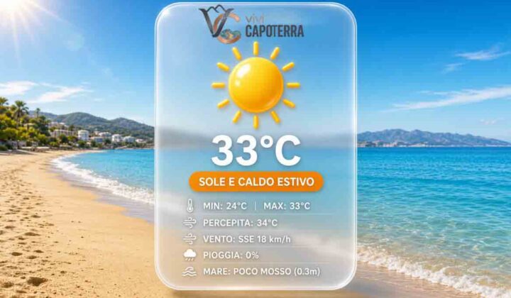 meteo capoterra 4 settembre 2026