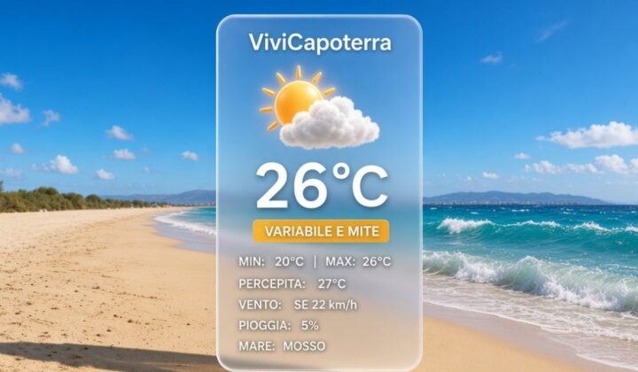 Previsioni Meteo Capoterra 3 ottobre 2026 bollettino e tendenza meteo a La Maddalena Spiaggia