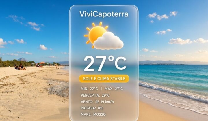Previsioni Meteo Capoterra 5 ottobre 2026 bollettino dettagliato e tendenza litorale La Maddalena Spiaggia
