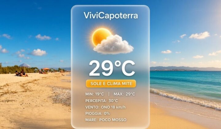 Previsioni Meteo Capoterra 8 ottobre 2026 bollettino dettagliato e tendenza litorale La Maddalena Spiaggia